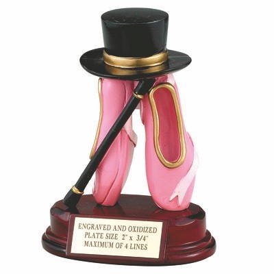 5¼" Painted Resin Dance Trophy Award