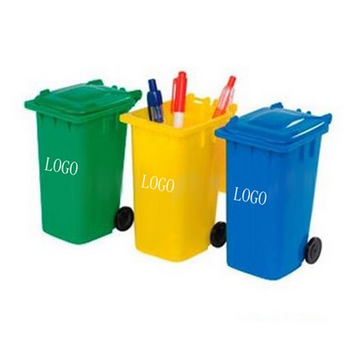 Trash Can Shaped Pen Holder.