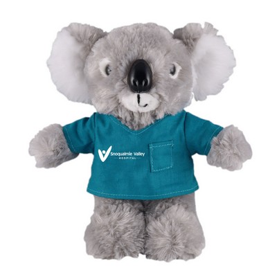 Soft Plush Stuffed Koala in scrub shirt