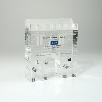 Castle Lucite® Embedment Award (4 1/2" x 5 1/4" x 1 1/2")