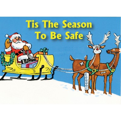 Tis the Season to be Safe Santa Accident Greeting Card