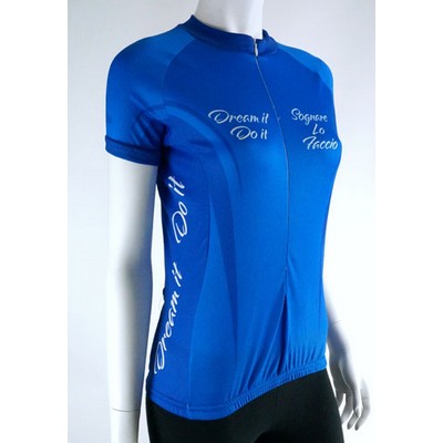 Ladies 3/4 Hidden Zip Cycling Jersey