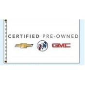 Authorized Dealer Free Flying Drape Flag (Certified Pre-Owned Chevy®/Buick®/GMC®) (2.5' x 3.5')