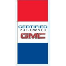 Single Faced Free Flying Drape Flags (Certified Pre-Owned GMC®)