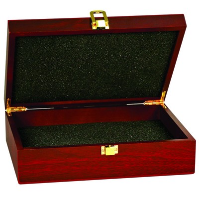 Small Engraved Rosewood Finish Gift Box