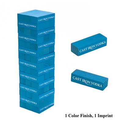 Tabletop Toppling Tower - (1 Custom Color and 1 Imprint Included)