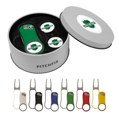 Pitchfix XL 3.0 Golf Divot Repair Tool in Deluxe Gift Set