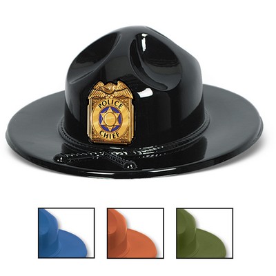 Imprinted Plastic Smoky Hat (1-4 Color Printed Shield)