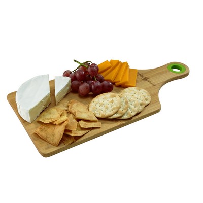 Bamboo Cheese Board w/Silicone Ring