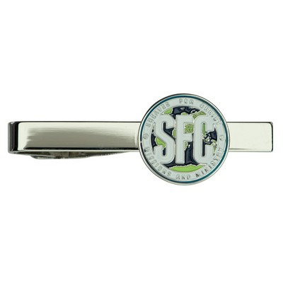 Tie Bar Clip, Custom Die Struck Soft Enamel (3/4")