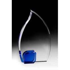 The Flame Crystal Award 7 5/8"H