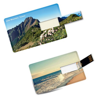 Credit Card Style USB Flash Drive 2GB