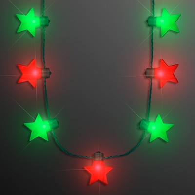 Christmas Stars Light Up String Necklace - BLANK