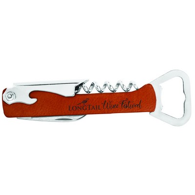 5.25" Rawhide Leatherette Bottle Opener