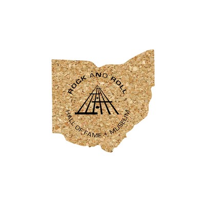 4" Econo Cork Ohio Cork Coaster