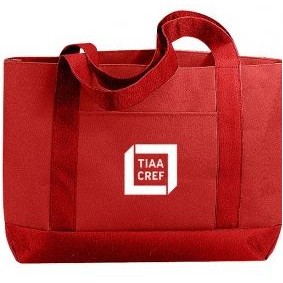 600D Polyester Shopping Tote Bag (19"x12"x4-1/2")