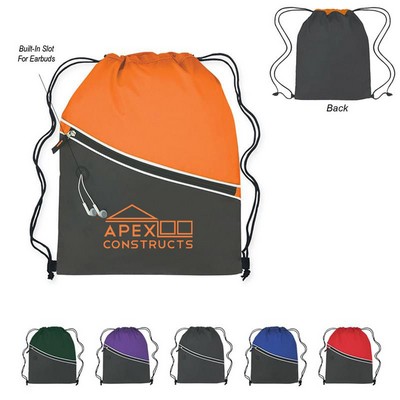 Bicolored Drawstring Pack