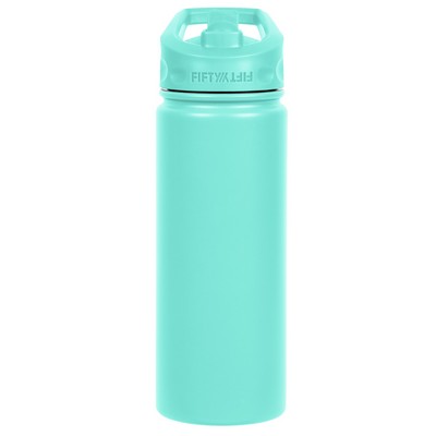 18oz Cool Mint Bottle with Straw Lid