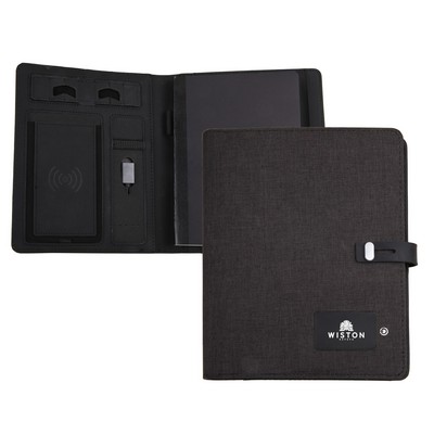 Pavo - Powerbank Journal Padfolio w/ Wireless Charging