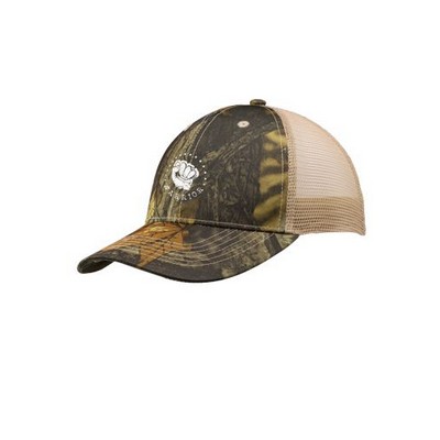 Cotton Camouflage Cap w/Mesh Back