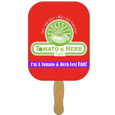 Rectangle Hand Fan Full Color (1 Side)