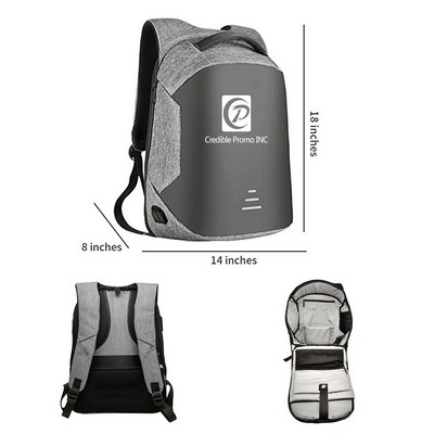 15.6 Inch Laptop Backpack With USB Charging Port