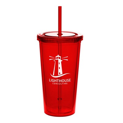 20 oz. Classic Double-Wall Acrylic Tumbler (1 Color Imprint)