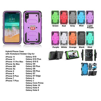 Kidder Galaxy Hard Case with Belt Clip and a kickstand (Purple)