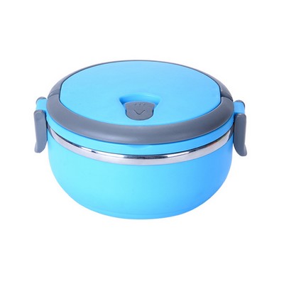 Round Shape Stainless Steel Lunch Box with Lock