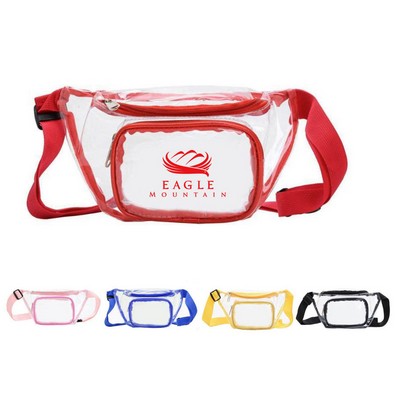 Clear Fanny Pack Stadium Security Approved Waist Bag