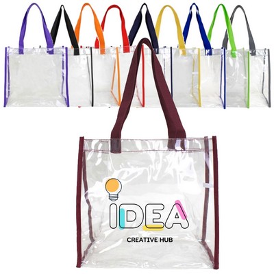 Clear Basic Open Tote