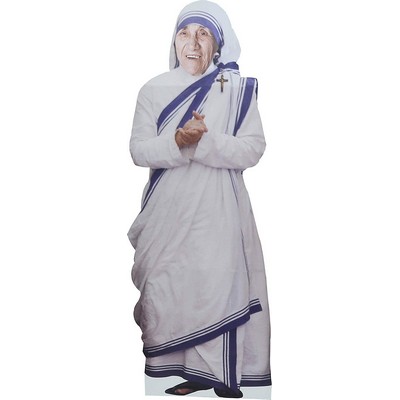 Mother Teresa Cardboard Cutout Stand Up| Standee Picture Poster Photo Print 5 Feet Tall