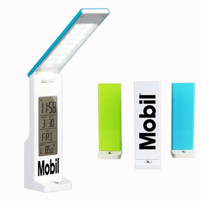 Rechargeable LED Desk Lamp w/Multi-Function Display