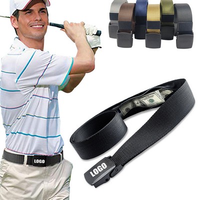 1.49"-W Nylon Canvas Waist Belts w/Wallet