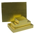 Gold Diamond Foil Collection Candy Box (6 1/2"x3 1/2"x1 1/8")