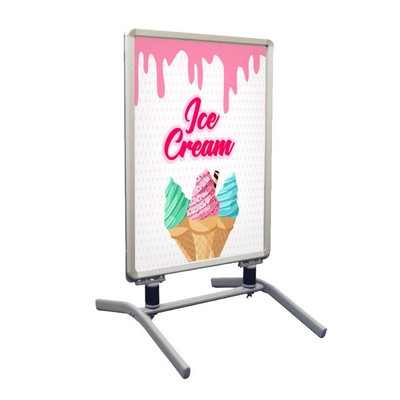 Ice Cream Pre Printed Springster™ L Snap Frame White