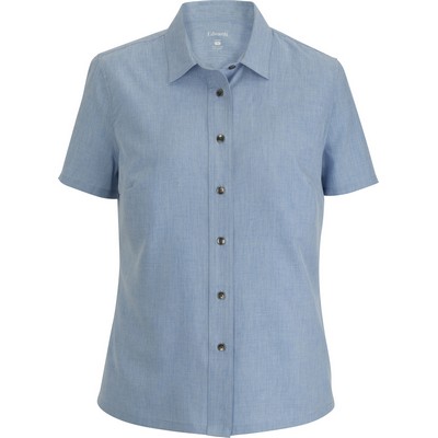 Ladies' Melange Ultra-Light Chambray Shirt