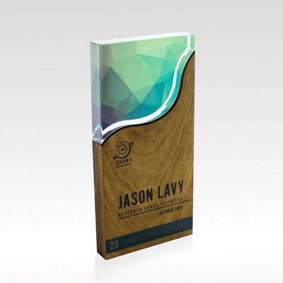 Rectangle Wood & Acrylic Award