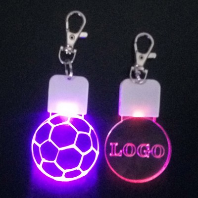 Acrylic Led Flashing Keychain