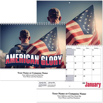 American Glory Spiral Wall Calendar