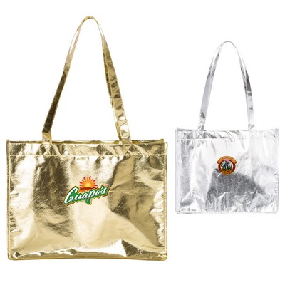 Full Color Metallic Large Tote