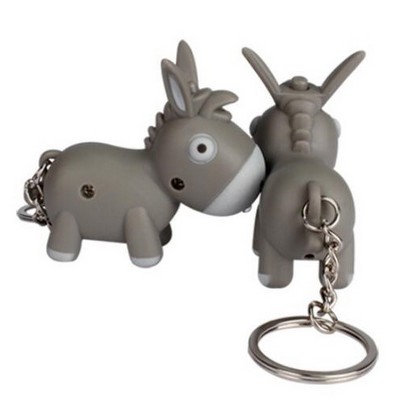 Donkey LED Sound Keychain