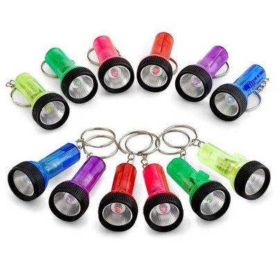 Tiny Transparent Torch LED Keychain