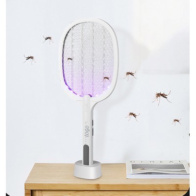 Solar Rechargeable USB Electric Mosquito Swatter