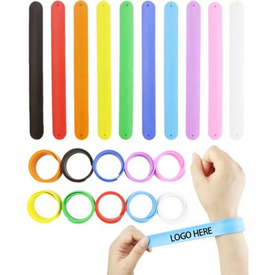 Silicone Slap Bracelet Wristbands