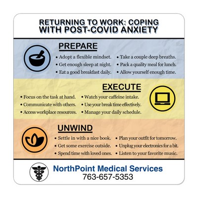 Health & Safety Coping With Anxiety Magnet