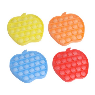 Glowing Apple Shape Push Pop Bubble Fidget Toy