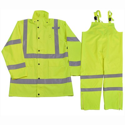 All Lime ANSI Class 3 3PIECE Rain SUITS