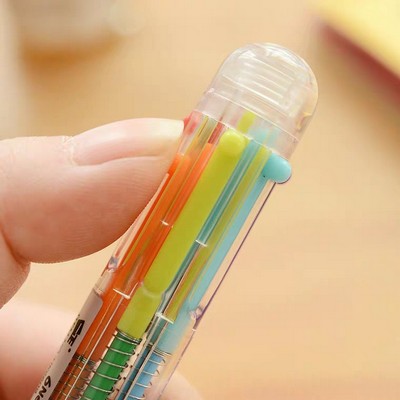 6-in-1 Multi-Color Ballpoint Pen