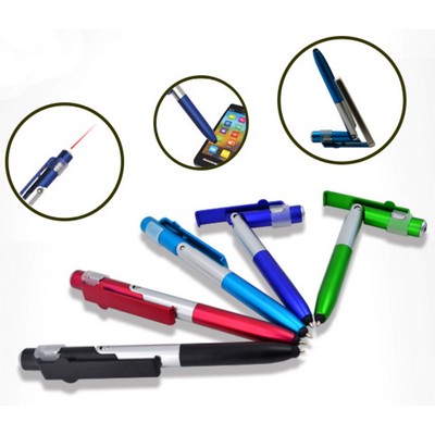 4-in-1 Led Phone Stand Stylus Ballpoint Pen